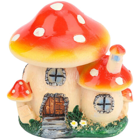 Mini-Feenhaus-Pilz aus Kunstharz, Miniatur-Gartendekoration