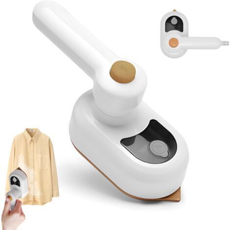 Mini fer à repasser à vapeur de voyage, pliable, portable, mini fer à vapeur, fer de voyage, fer à repasser de voyage, repassage sec et humide, avec réservoir d'eau de 50 ml, pour la maison et