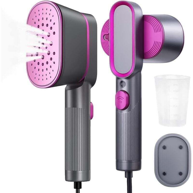 Mini fer à vapeur, fer de voyage portable, temps de chauffe de 9 secondes, vapeur horizontale et verticale, fer de voyage pliable pour la maison et