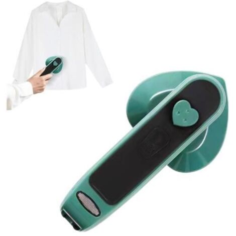 Mini fer de voyage - Portable - Pliable - Vert - Design incurvé pointu