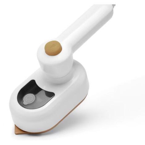 Mini ferro da stiro da viaggio, mini ferro da stiro portatile, mini ferro da stiro a vapore pieghevole a 180 gradi, macchina da stiro per viaggi a casa (bianco)