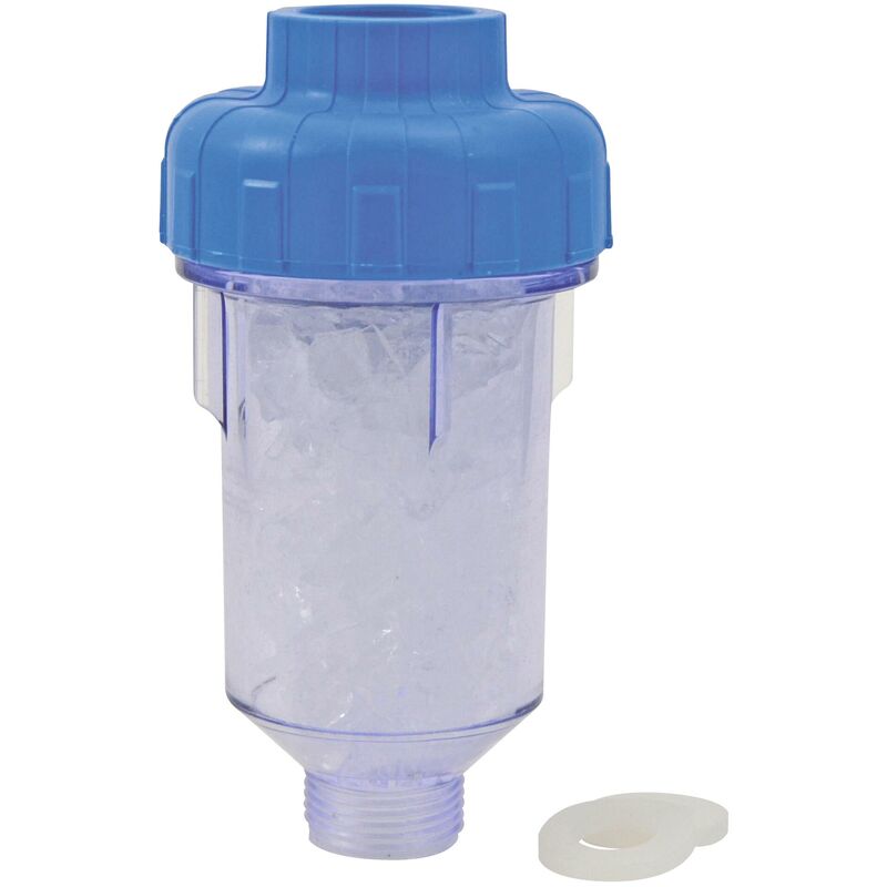 Aquawater - Mini Filtre anti calcaire pour Machine à laver - cristaux transparents