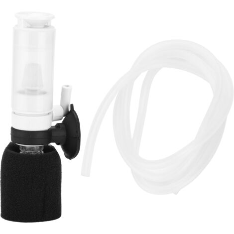 Mini filtro de esponja ultrasilencioso 3 en 1 para acuarios – Plástico, 10 x 3 cm, con manguera de 105 cm