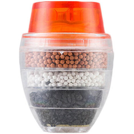 Mini filtro per rubinetto - diametro di circa 16-23 mm, compatibile con la maggior parte dei rubinetti - 1 pezzo, rosso