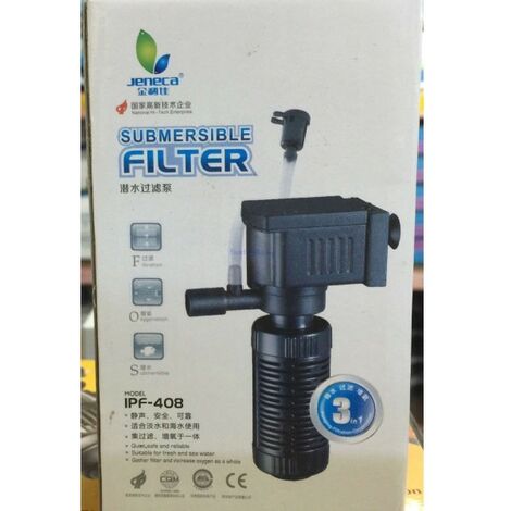 FILTRO DE INMERSIÓN PARA ACUARIOS DE AGUA DULCE Y SALADA 1200l/h BOMBA  INTERNA FK-1502