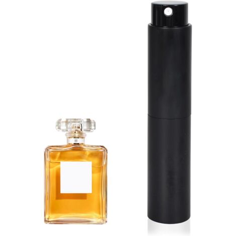 Mini flacons rechargeables Vaporisateur portable pour voyage (noir)