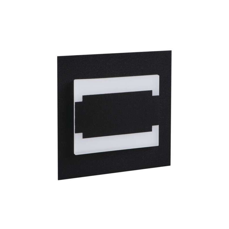 Mini Foco LED 0,8W para Escaleras Negro TERRA DC 12V Blanco Cálido 3000K