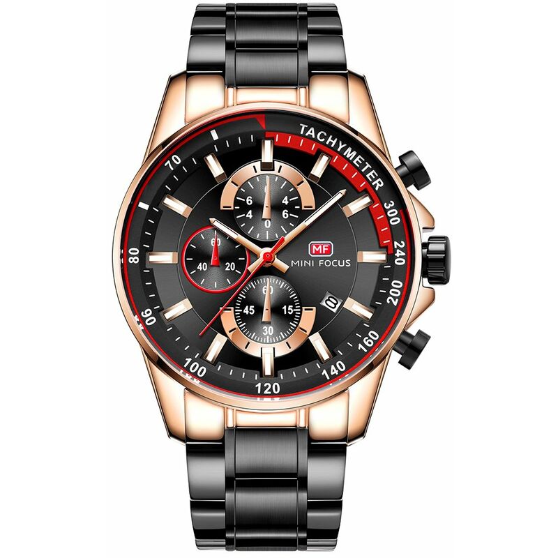 

MF0218G Reloj de cuarzo Hombres de negocios Reloj de pulsera deportivo simple Tres subesferas Calendario Pantalla de segundo minuto Temporizador 3ATM