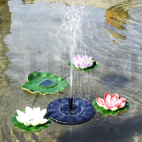 Mini fontaine d&39eau solaire flottante pour piscine, cascade, décoration de jardin, bain d&39oiseaux en plein air, cour d&39eau,16CM 1PCS KIT