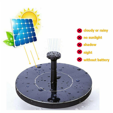 Mini fontaine solaire flottante pour piscine, étang, cascade, décor de jardin, bain d&39oiseaux en plein air, panneau solaire, cadeau d&39eau,16cm,Fédération de russie
