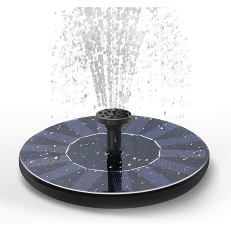 Mini fontaine solaire, kit de panneau solaire autonome pour jardin, piscine et extérieur