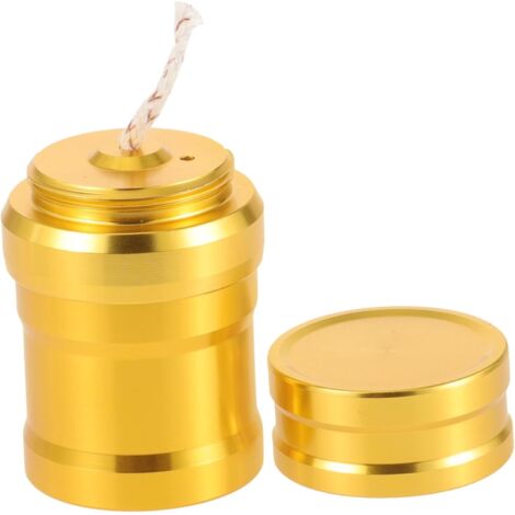 Mini fornello da cucina, bruciatore ad alcool denaturato, bruciatore per camino, bruciatore ad alcool da campeggio all'aperto, strumento di riscaldamento da campeggio all'aperto, alluminio dorato