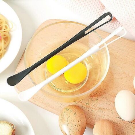 Mini fouet manuel en plastique pour ballons, batteur à œufs, mélangeur, ustensiles de cuisine, lot de 5 pièces (noir et blanc)