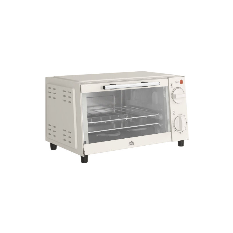 Mini Four 9L Mini Four avec plaque de cuisson, Grill, 100°C - 230°c, température et temps de cuisson réglables, minuterie 60 min, 750w, acier