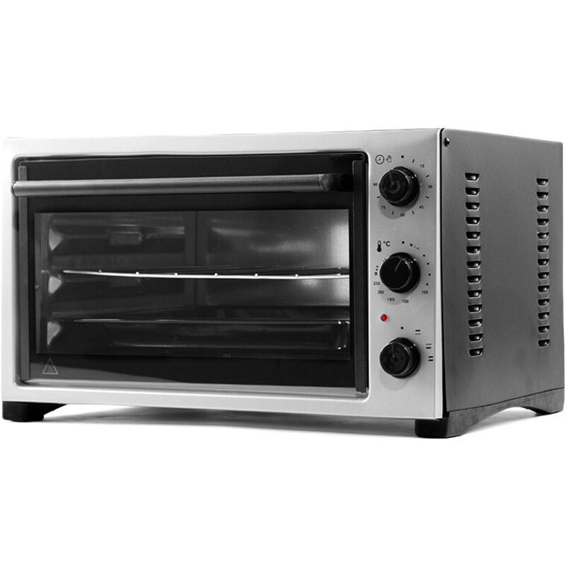 Mini Four Électrique 32L: 230°, Minuteur, 1420W, Grille et Plat.