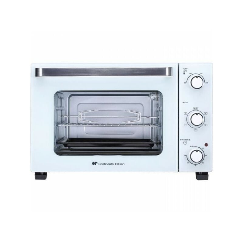 Mini Four Electrique Continental Edison CEMF35W - 35L blanc - 1500W - Rotissoire, Convection naturelle