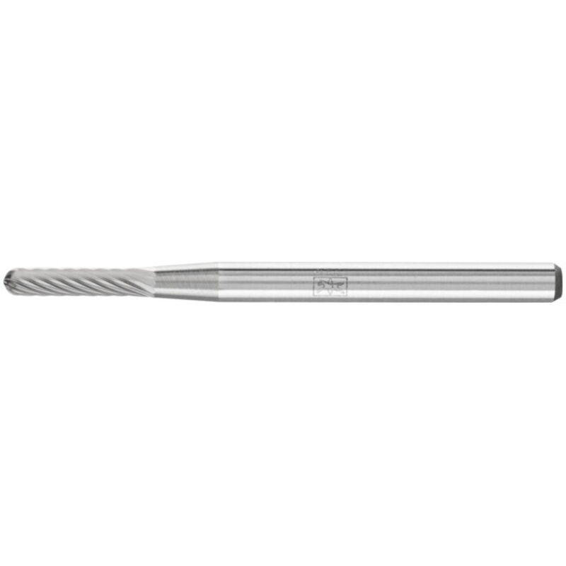 Pferd - Mini-fraise sur tige de 3 mm, en carbure, forme sphérique cylindrique wrc (bout rond), denture 5, Forme : wrc 0210, ø de la tête 2 mm