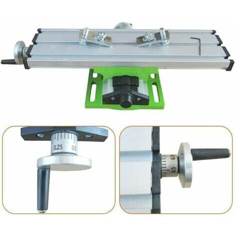 Mini Fraiseuse,Multifonctionnelle Table De Perage Transversale Ajustable,Mini Fraiseuse Table,Table De Glissière De Forage Composée De Fraiseuse Pour Perceuse D'établi De Bricolage,310x90 Mm,