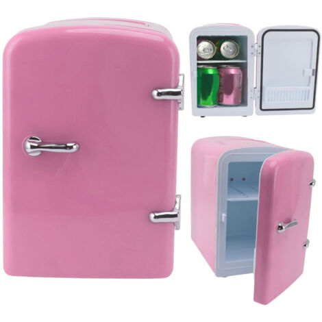 Mini Frigo Portable 4L Cooler & Warmer Réfrigérateur Personnel à Prise DC12V pour Soins et Boissons Cosmétiques Beauté ABS Plastique