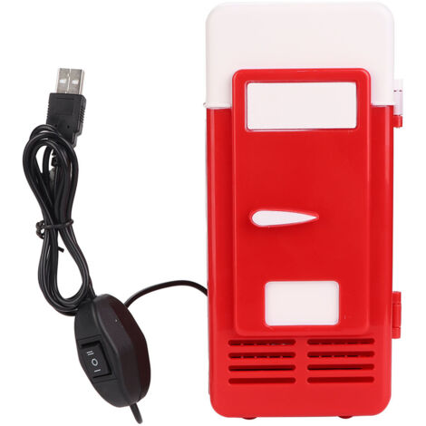 Mini Frigo USB Portable Chauffage et Refroidissement pour Boissons - Rouge