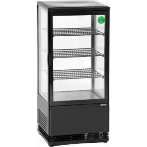 Mini Frigo Vitrine à Poser - Noire 78 L- Bartscher