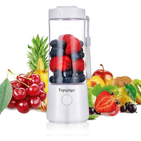 Godmorn Frullatore Portatile Ricaricabile Senza BPA Frullatore USB Cordless Piccolo spremiagrumi Frullatore per Frutta Frullatore per frullatore Mini frullatore Personale 300 ml 