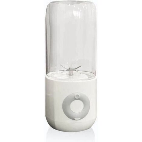 Mini frullatore portatile - 500 ml - Spremiagrumi - Ricaricabile tramite USB - Ideale per i viaggi - Dimensioni mini - Bianco