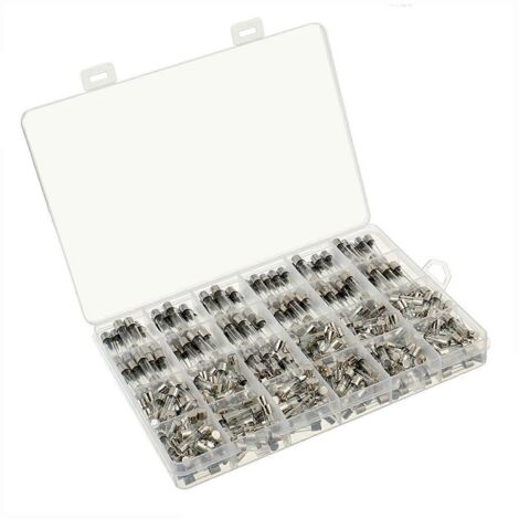 Mini fusible en verre plat tubulaire, 24 modèles disponibles de 0.1A à 30A, tension max 500V