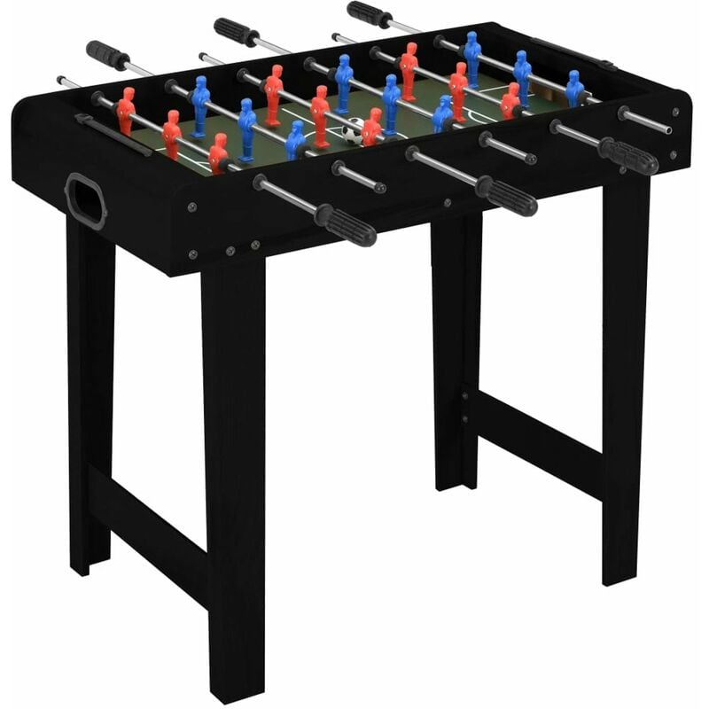

Happyshopping - Mini futbolin negro 69x37x62 cm