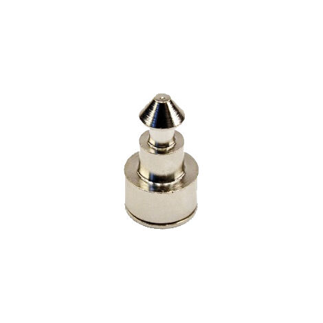 Mini gâche pour serrure électronique de meuble - Décor : Chromé - Diamètre : 12,5 mm - ITAR