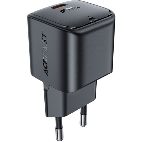 Mini GaN PD 30W USB-C Caricabatterie da parete nero