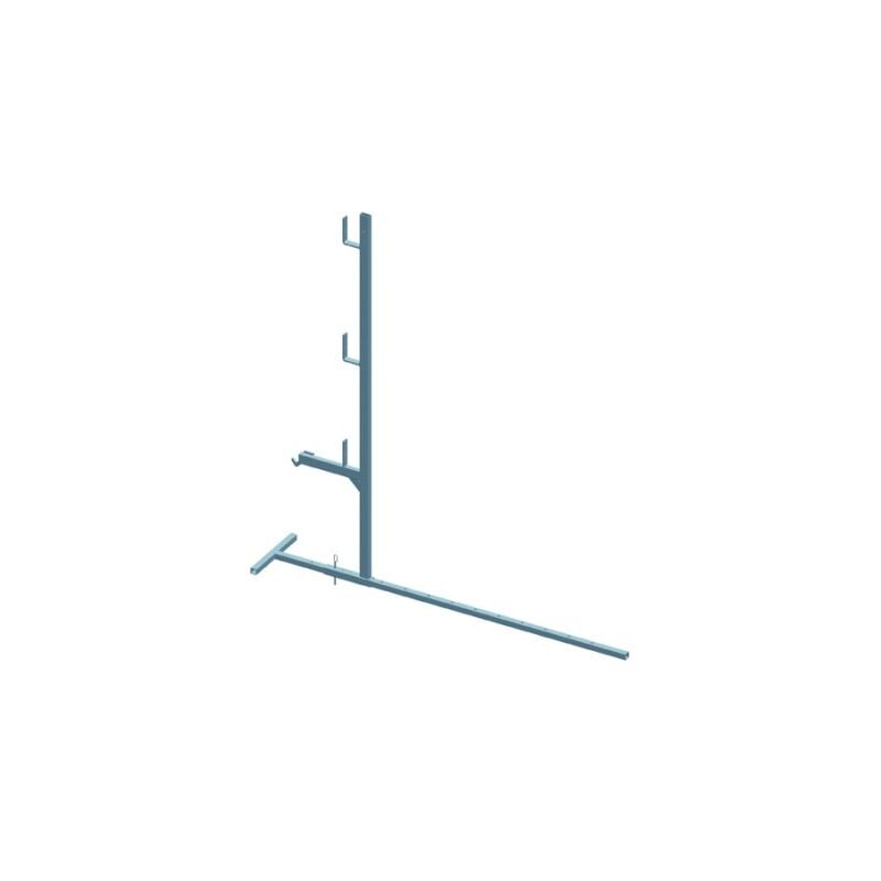 Dimos - Garde-corps mini avec fixation bas de toit h 1,1m spécial faible pente 1100 mm