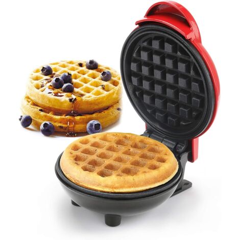 Mini gaufrier, 4,80 x 3,46 cm, acier inoxydable, 350 W, pour usage domestique. - AquaForge