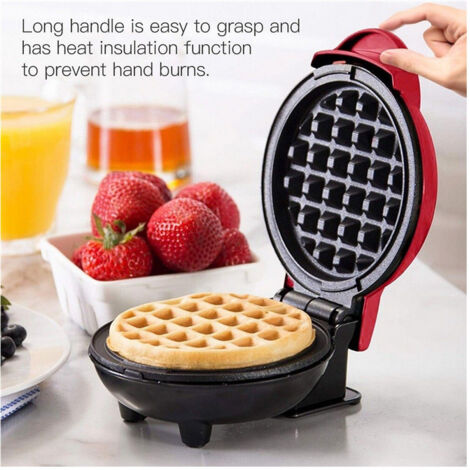Mini Gaufrier Antiadhésif Gaufrier à Crêpes 350w Q-hb66