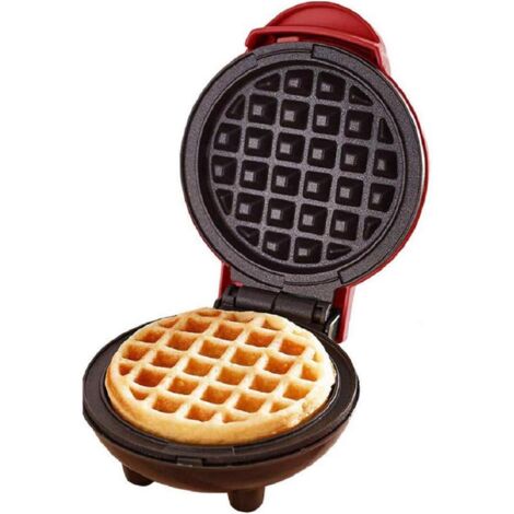Mini Gaufrier, Machine à Gauffres Antiadhésive électrique pour Gaufres Individuelles, Paninis, Crêpes, Hachois, Petit Déjeuner Rapide, Déjeuner ou Collations-Fei Yu