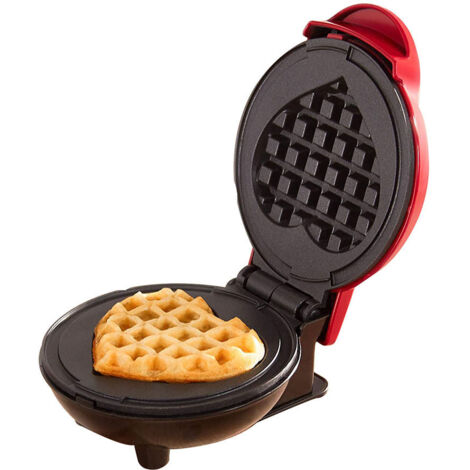 Mini gaufrier rouge en forme de cœur pour gâteaux - AquaForge