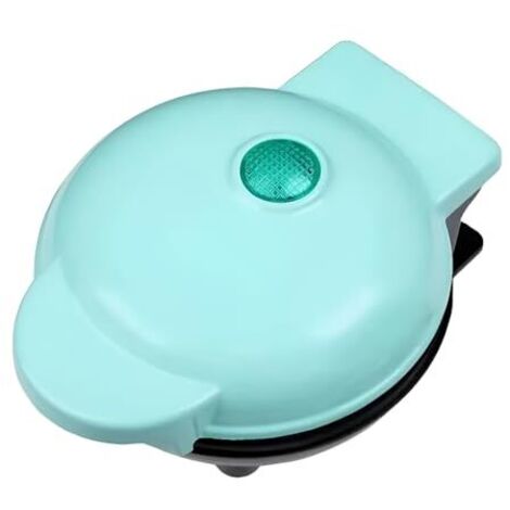 Mini Gaufrier,Machine à Gaufres Belges,Appareil à Gaufres Avec Revêtement Antiadhésif,Moule à Mini Gaufres,350W,pour Gaufres,Sandwichs et Diverses Préparations (Vert)