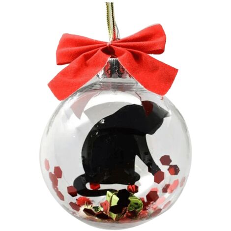 Mini-Geschenkbox aus PVC, 8 cm, mit bunten Schleifen – Lustige Dekoration für Weihnachten und Halloween – Ausführung 1