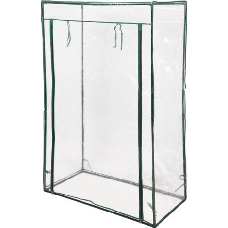 Mini Gewächshaus 100x50x150 cm, PVC/Stahl