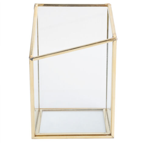 Mini-Glasblumentopf für Sukkulenten – Dekorative Aufbewahrung für Zuhause und Büro