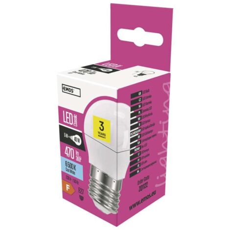 Mini Globe LED-Glühbirne E27 kaltweiß 5 W