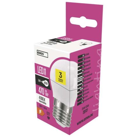Mini Globe LED-Glühbirne E27 neutralweiß 5 W