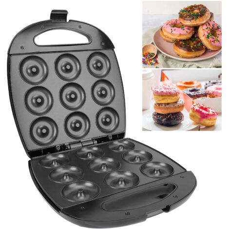 Mini gofrera eléctrica, 9 tazas, antiadherente, fabricada en hierro y aluminio, para desayunos, postres y aperitivos, enchufe europeo 220 V.