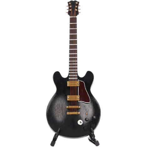 Mini Guitare en Forme de Chat - Instrument de Musique Miniature avec Support Idéal Cadeau