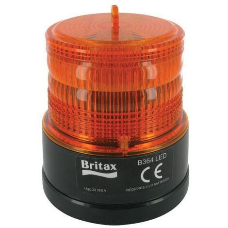 Mini-gyrophare LED autonome sur pile BRITAX B36400BAT