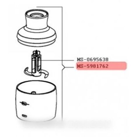 Mini Hachoir 150ml pour Robot ménager SEB MS-5981762