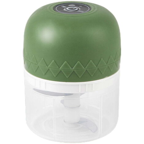 Mini hachoir à ail portable sans fil, petit robot culinaire électrique pour l'ail, les légumes, couper en dés, hacher et réduire en purée.