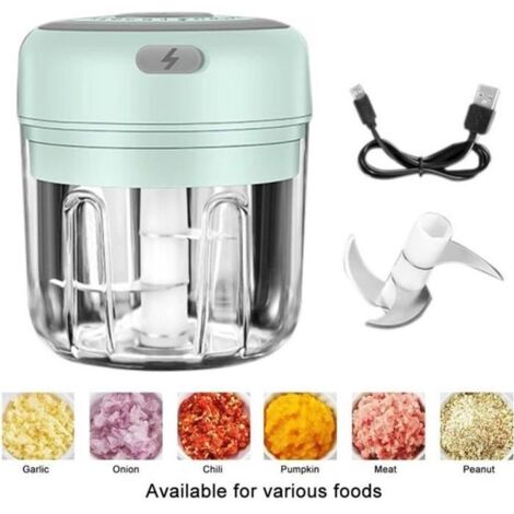 Mini hachoir électrique 30 W 100ml Vert