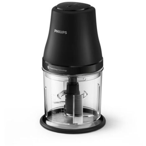 Mini hachoir électrique Philips Series 3000 HR1501/00 450 W noir PowerChop 1 L