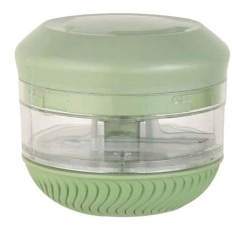 Mini hachoir manuel, hachoir et coupe-légumes portatif et durable, idéal pour hacher légumes, fruits, oignons, ail, salades, salades de café et purées de fruits.